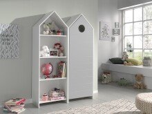 Kleiderschrank >CASAMI< in Korpus Weiß /...