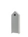 Kleiderschrank >CASAMI< in Korpus Weiß / Front Weiß / Front Grau aus MDF