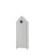 Kleiderschrank >CASAMI< in Korpus Weiß / Front Weiß / Front Grau aus MDF