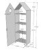>CASAMI< in Korpus Weiß / Front Mint aus MDF - 229,5x147,6x93,6cm (BxHxT)