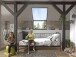 Einzelbett >ALICE< in Schwarz aus Metall - 205x89,5x94,5cm (BxHxT)