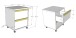 Rollcontainer >LONDON< in Anthrazit/Buche - 48,1x60x44cm (BxHxT)
