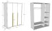 Jugendzimmer-Set >LONDON< in Weiß/Buche