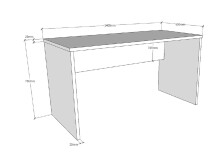 Jugendzimmer-Set >LONDON< in Anthrazit/Buche