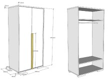 Jugendzimmer-Set >LONDON< in Anthrazit/Buche