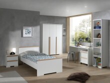 Jugendzimmer-Set >LONDON< in Weiß/Buche