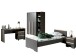 Jugendzimmer-Set >LONDON< in Anthrazit/Buche