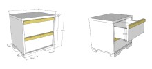 Jugendzimmer-Set >LONDON< in Weiß/Buche - 97x76,1x205cm (BxHxT)