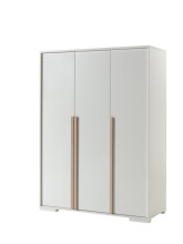 Jugendzimmer-Set >LONDON< in Weiß/Buche - 97x76,1x205cm (BxHxT)
