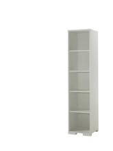 Jugendzimmer-Set >LONDON< in Weiß/Buche - 97x76,1x205cm (BxHxT)