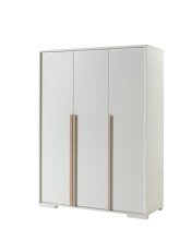 Jugendzimmer-Set >LONDON< in Weiß/Buche - 97x76,1x205cm (BxHxT)
