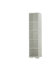Jugendzimmer-Set >LONDON< in Weiß/Buche - 97x76,1x205cm (BxHxT)