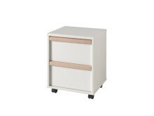Jugendzimmer-Set >LONDON< in Weiß/Buche - 97x76,1x205cm (BxHxT)