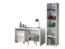 Jugendzimmer-Set >LONDON< in Weiß/Buche