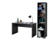 Jugendzimmer-Set >LONDON< in Anthrazit/Buche