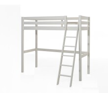 Hochbett >PINO< in Kiefer massiv weiß...