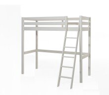 Hochbett >PINO< in Kiefer massiv weiß...