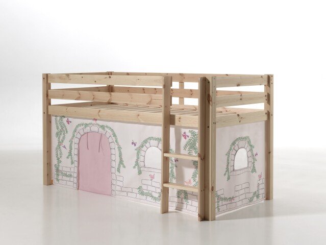 Spielbett >PINO< in Kiefer massiv natur - 210x114x106 (BxHxT)
