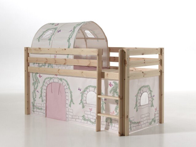 Spielbett >PINO< in Kiefer massiv natur - 210x114x106 (BxHxT)