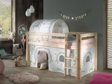 Spielbett >PINO< in Kiefer massiv natur - 210x114x106 (BxHxT)