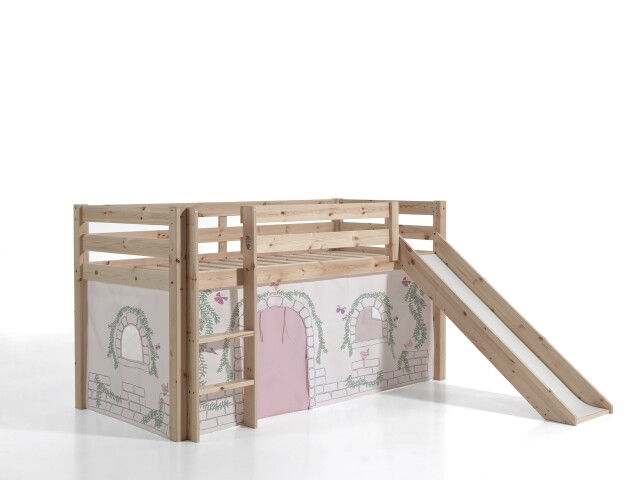 Spielbett >PINO< in Kiefer massiv natur - 210x114x218 (BxHxT)