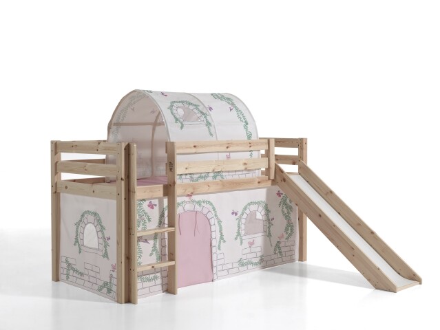 Spielbett >PINO< in Kiefer massiv natur - 210x114x218 (BxHxT)