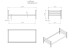 Einzelbett >PINO< in Kiefer massiv grau lackiert - 210x63x99 (BxHxT)