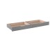 Bettschubkasten >PINO< in Kiefer grau lackiert - 97,5x20,5x88,5 (BxHxT)