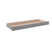 Bettschubkasten >PINO< in Kiefer massiv grau...