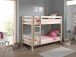 Etagenbett >PINO< in Kiefer massiv natur lackiert - 210x161x105 (BxHxT)