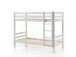Etagenbett >PINO< in Kiefer massiv weiß lackiert - 210x161x105 (BxHxT)