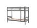 Etagenbett >PINO< in Kiefer massiv grau lackiert - 210x161x105 (BxHxT)