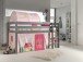 Spielbett >PINO< in Kiefer massiv grau lackiert - 210x114x106 (BxHxT)
