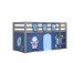 Spielbett >PINO< in Kiefer massiv grau lackiert - 210x114x106 (BxHxT)