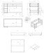 Etagenbett >PINO< in Kiefer massiv grau lackiert - 210x140x105 (BxHxT)