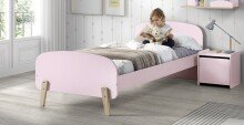 Kinderbett >KIDDY< in rosa aus Massiv Kiefer und...