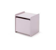 Kinderbett >KIDDY< in rosa aus Massiv Kiefer und MDF - 205,5x72,5x95cm (BxHxT)