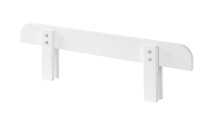Kinderbett >KIDDY< in weiß aus Massiv Kiefer und MDF - 205,5x72,5x95cm (BxHxT)