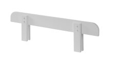 Kinderbett >KIDDY< in hellgrau aus Massiv Kiefer und MDF - 205,5x72,5x95 (BxHxT)