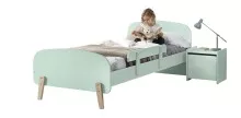 Kinderbett >KIDDY< in mintgrün aus Massiv...