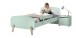 Kinderbett >KIDDY< in mintgrün aus Massiv Kiefer und MDF - 205,5x72,5x95 (BxHxT)