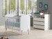 Babyzimmer-Komplettset >KIDDY< in Weiß - 129x94x68 (BxHxT)