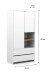 Babyzimmer-Komplettset >KIDDY< in Weiß - 129x94x68 (BxHxT)
