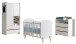 Babyzimmer-Komplettset >KIDDY< in Weiß - 129x94x68 (BxHxT)