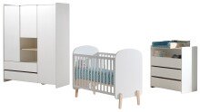 Babyzimmer-Komplettset >KIDDY< in Weiß -...