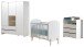 Babyzimmer-Komplettset >KIDDY< in Weiß - 129x94x68 (BxHxT)