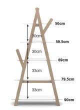 Babyzimmer-Komplettset >KIDDY< in Weiß - 129x94x68 (BxHxT)