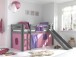 Spielbett >PINO< in Kiefer massiv grau lackiert - 210x114x218 (BxHxT)
