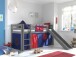Spielbett >PINO< in Kiefer massiv grau lackiert - 210x114x218 (BxHxT)