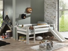 Spielbett >PINO< in Weiß - 207,6x83x175 (BxHxT)